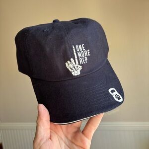 New Navy Blue Graphic Baseball Cap Gym Design